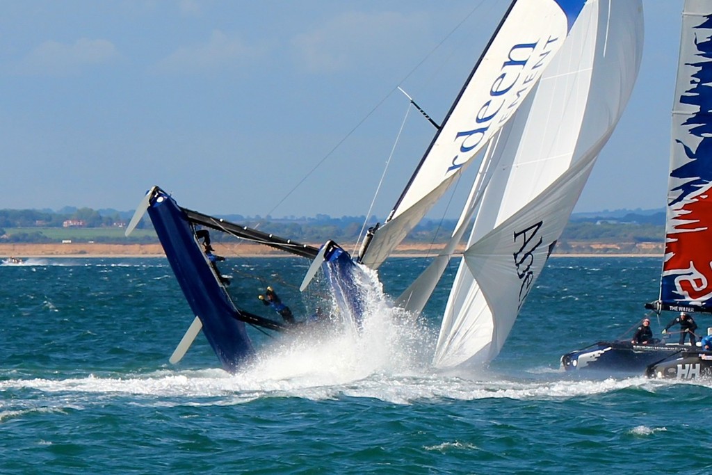 6 - Extreme 40’s Aberdeen Asset Management Capsize © Ben Gladwell http://www.sail-world.com/nz